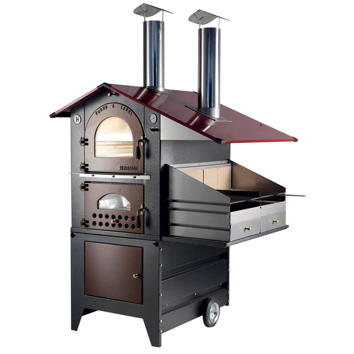 Wood Stove Outdoor Model G70 Barbecue