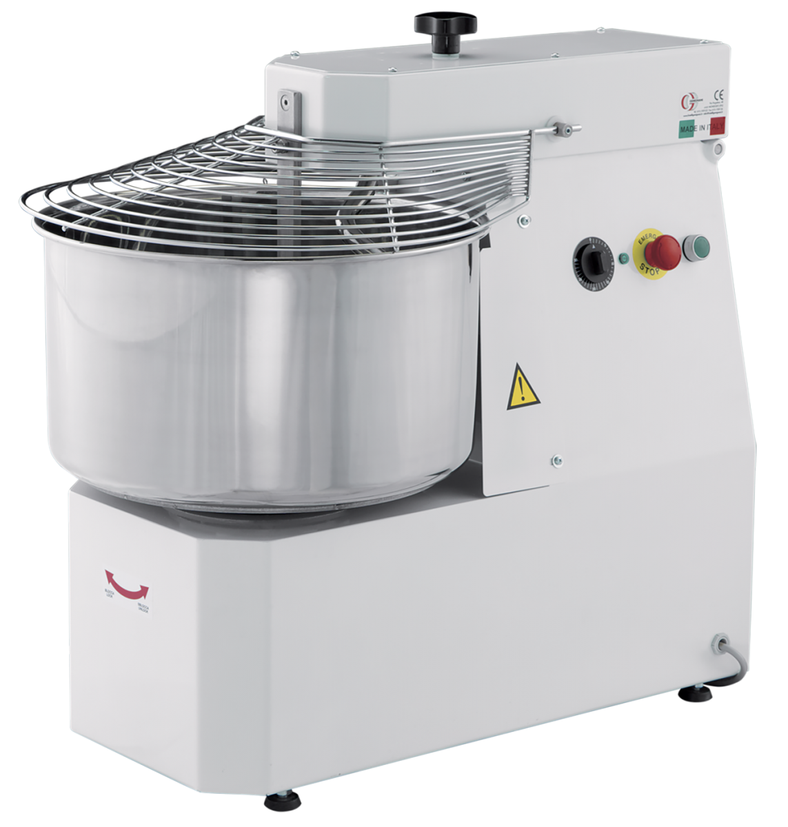 Spiral mixer with tilting head GM16